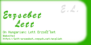 erzsebet lett business card